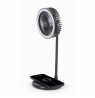 Gembird TA-WPC10-LEDFAN-01 Desktop Fan With Lamp And Wireless Charger N